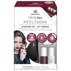 Alessandro Gel Nagellak|Striplac Peel Or Soak Starter Set 126 Velvet Red