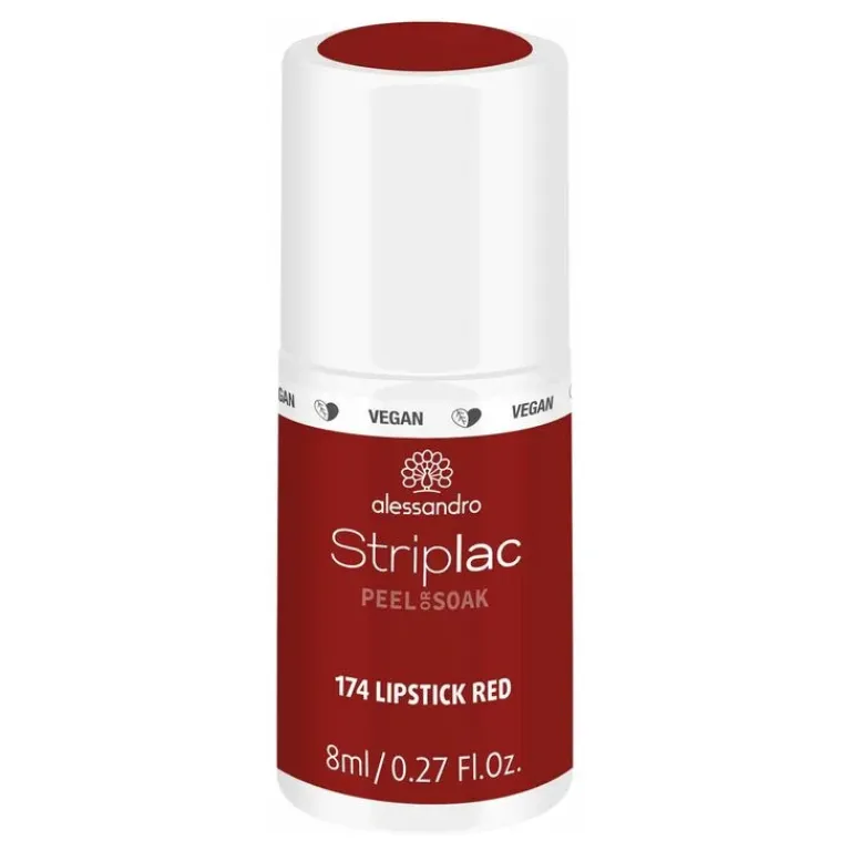 Alessandro Gel Nagellak|Striplac Peel Or Soak 174 Lipstick Red