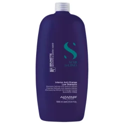 Alfaparf Milano Shampoo|Semi Di Lino Brunette Intense Anti-Orange Low Shampoo