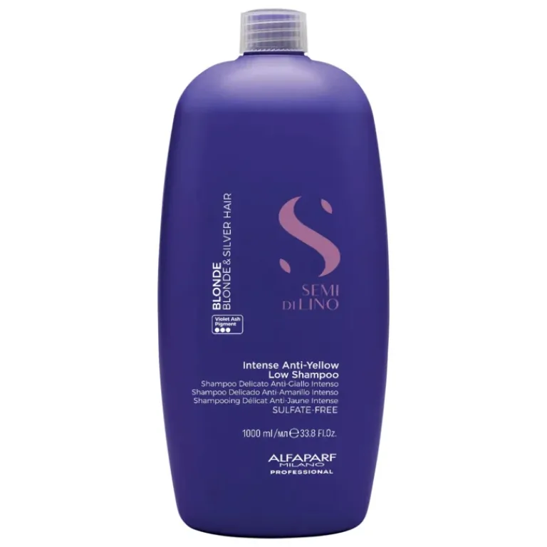 Alfaparf Milano Shampoo|Semi Di Lino Blonde Intense Anti-Yellow Low Zilvershampoo