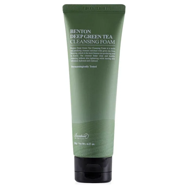 Benton Gezichtsreiniging|Deep Green Tea Cleansing Foam 120 gram