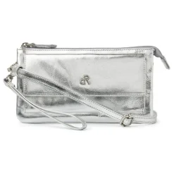 dR Amsterdam Clutch|Clutch Metallics Silver