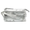 dR Amsterdam Clutch|Clutch Metallics Silver