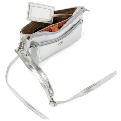 dR Amsterdam Clutch|Clutch Metallics Silver