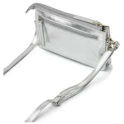 dR Amsterdam Clutch|Clutch Metallics Silver