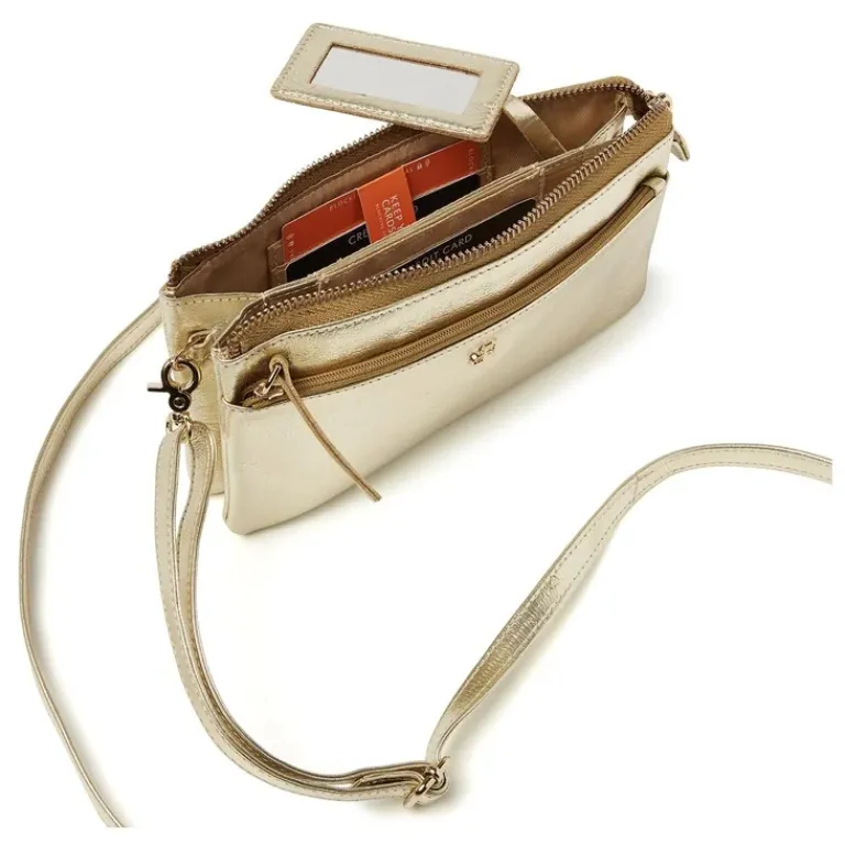 dR Amsterdam Clutch|Clutch Metallics Light Gold