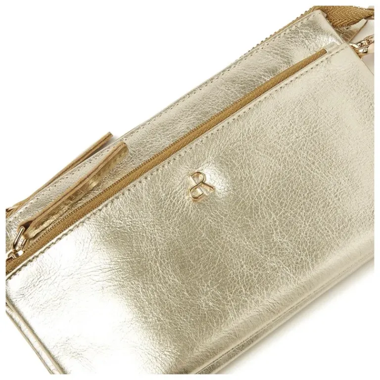 dR Amsterdam Clutch|Clutch Metallics Light Gold