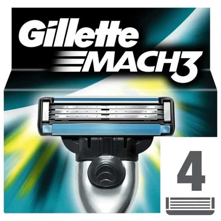 Gillette Baard- En Scheerproducten|Mach 3 4 stuks