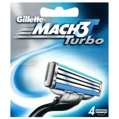 Gillette Baard- En Scheerproducten|Mach3 Turbo 4 stuks
