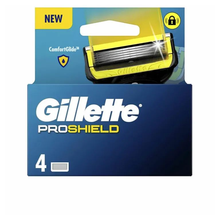 Gillette Baard- En Scheerproducten|Proshield Scheermesjes 4 stuks