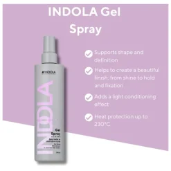 Indola Styling Spray|Care & Style Finish Gel Spray