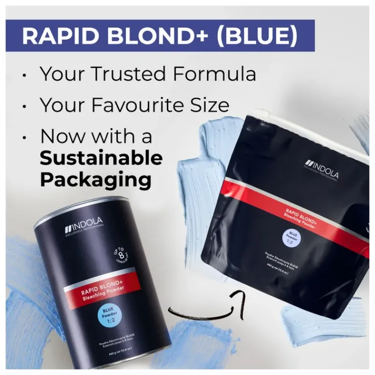 Indola Blondering|Rapid Blonde + Blue Blondeerpoeder 450 gram