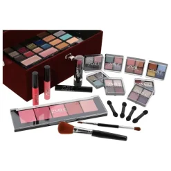Zmile Cosmetics Make-Up Koffers|Make-up Koffer Velvety Dark Berry 74-delig 32 x Oogschaduw