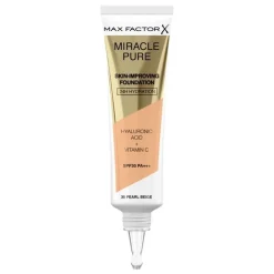Max Factor Foundation|Miracle Pure Skin Improving Foundation 76 Warm Golden