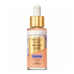 Max Factor Foundation|Miracle Pure Skin Reset Serum Foundation 60-80 Light To Medium