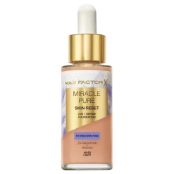 Max Factor Foundation|Miracle Pure Skin Reset Serum Foundation 60-80 Light To Medium