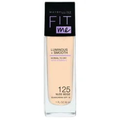 Maybelline Foundation|Fit Me! Luminous Smooth Foundation 125 Nude Beige