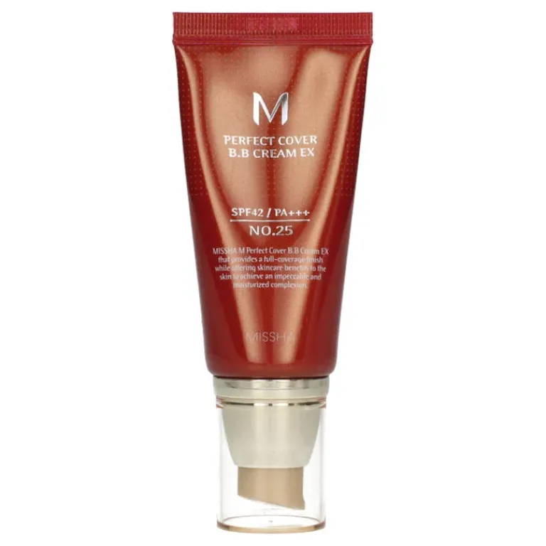 Missha Dagcrème|M Perfect Cover BB Cream SPF 42PA+++ 25 Warm Beige