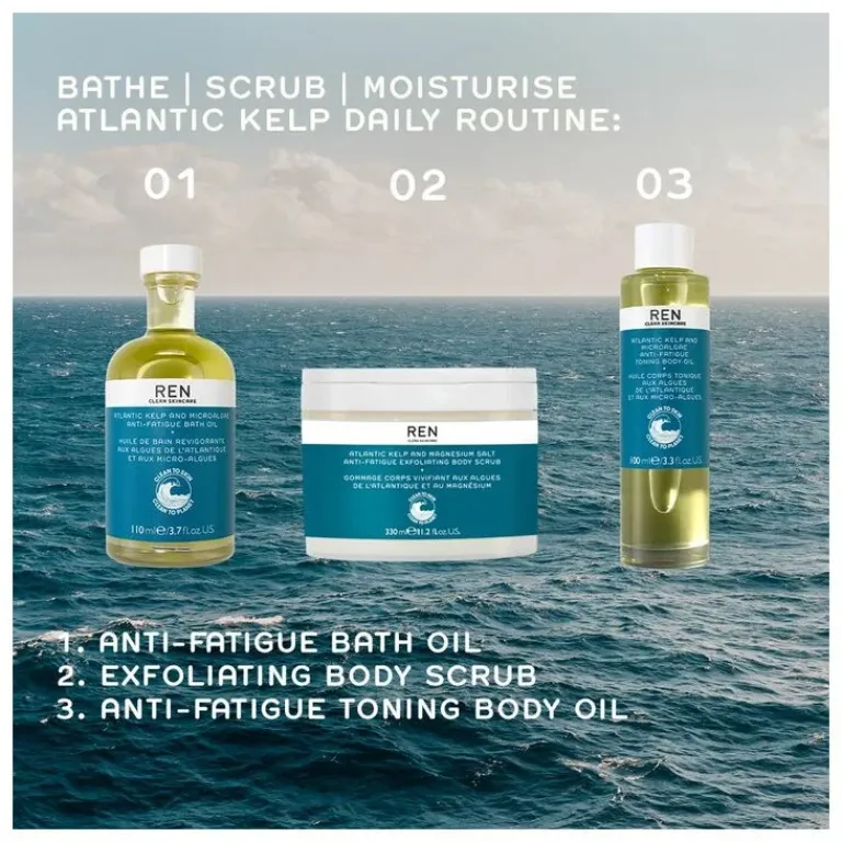 REN Bad- En Doucheproducten|Atlantic Kelp And Microalgae Anti-fatigue bath oil
