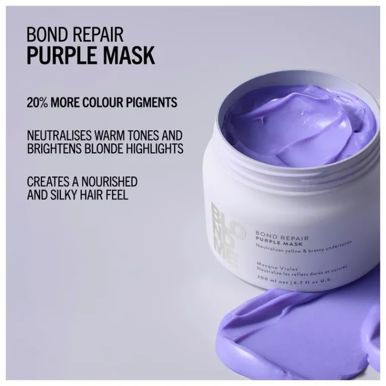 Schwarzkopf Professional Haarmasker|BlondMe Bond Repair Purple Mask