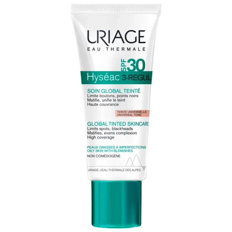 Uriage Dagcrème|Hyséac 3-Regul Global Tinted Skin Care SPF 30