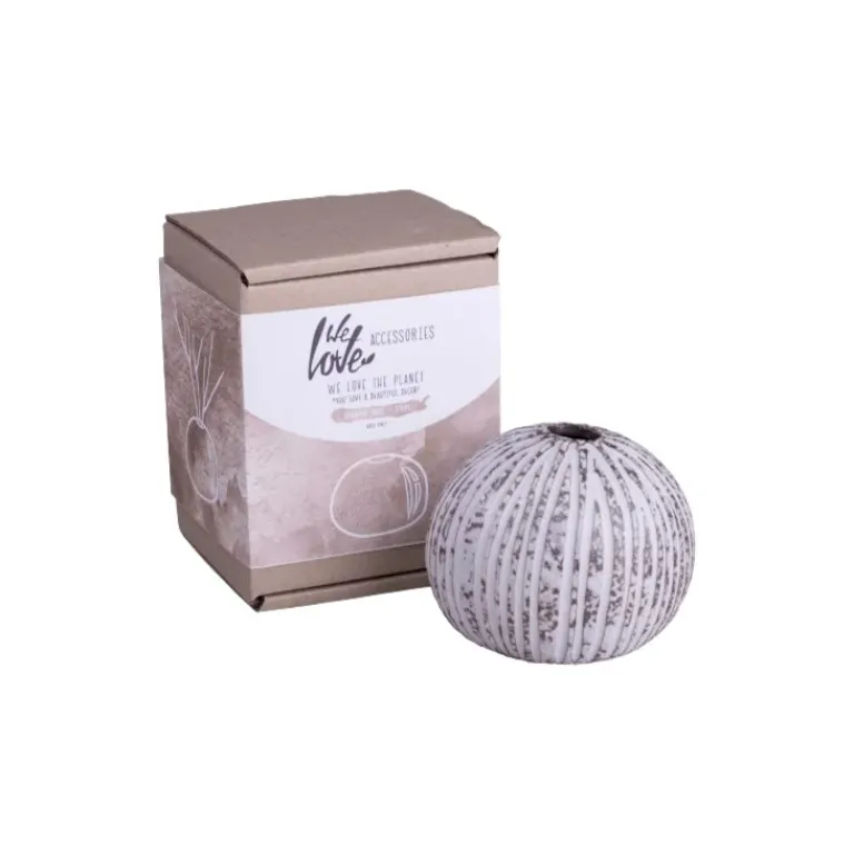 We Love The Planet Geurstokjes|Stripe Ceramic Vase